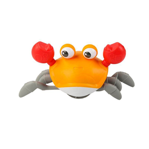 خرچنگ موزیکال شارژی سنسوردار نارنجی electric induction cute crab orange -اسباب بازی